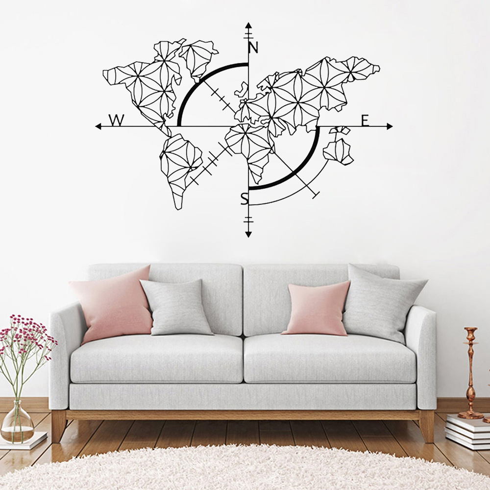Office Furniture World - World Map Art Wall Decal World