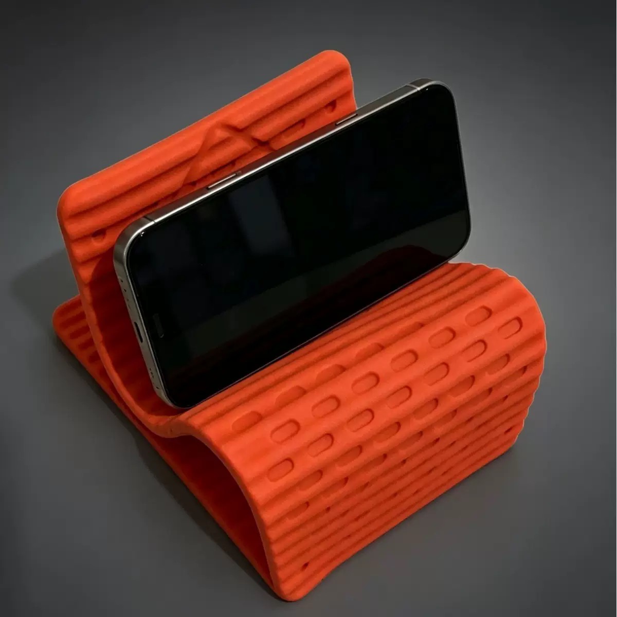 Mobile Pedestal Cabinet - Portable Foldable Silicone Phone Holder Bendable