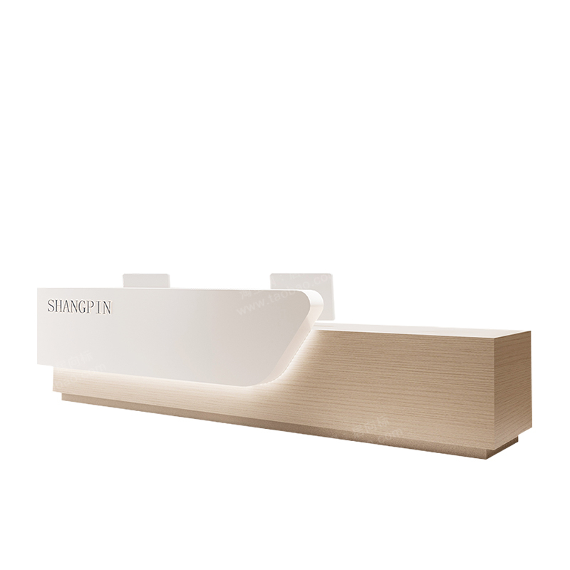 Office Furniture In Usa - Storage Luxury Reception Desk Simple Modern
