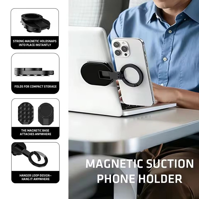 Mobile Pedestal Cabinet - 3 In1 Magnetic Foldable Phone Stand