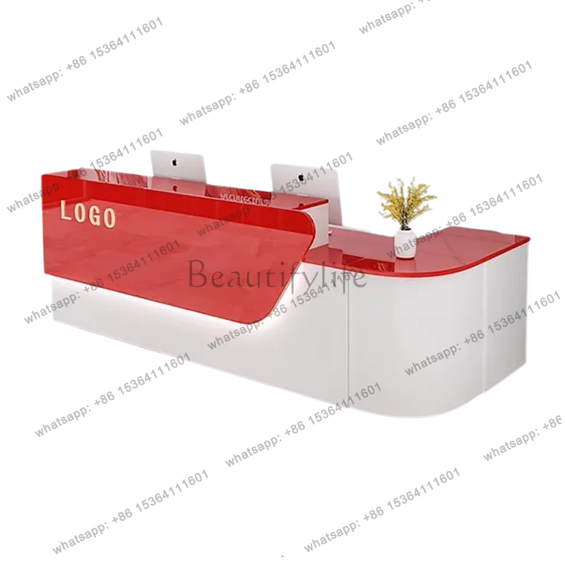 Office Furniture In Usa - customized Storage Reception Desk Senior Modern