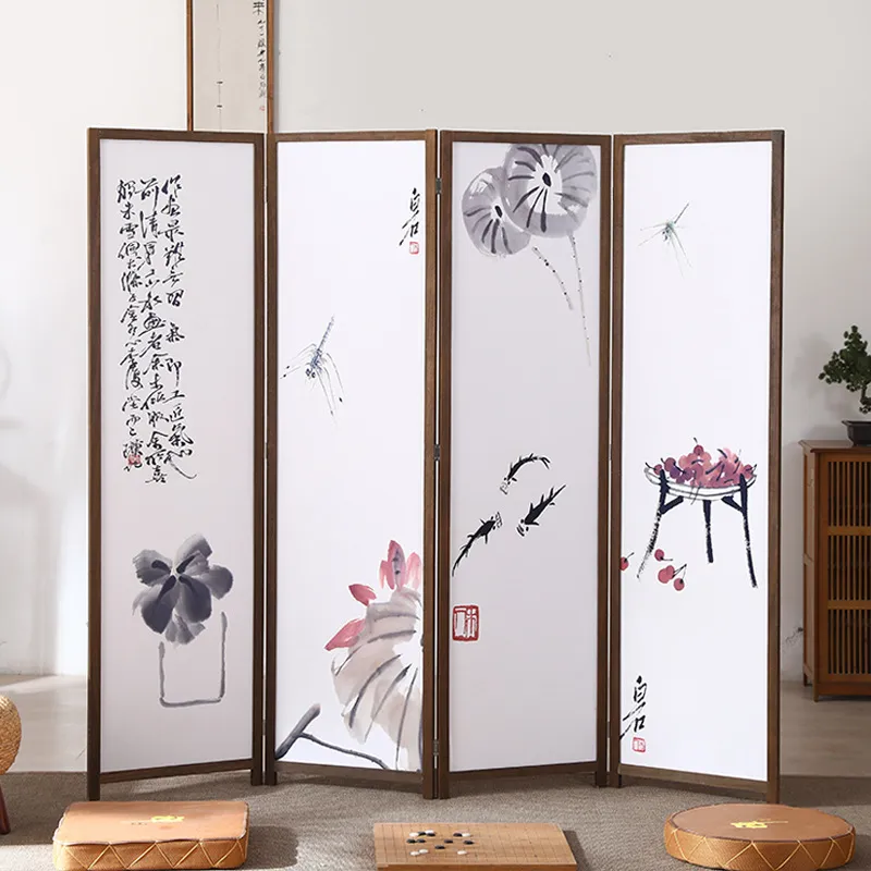 Office Furniture Manufacturers - Screen Paulownia Furniture Oil Canvas Painting