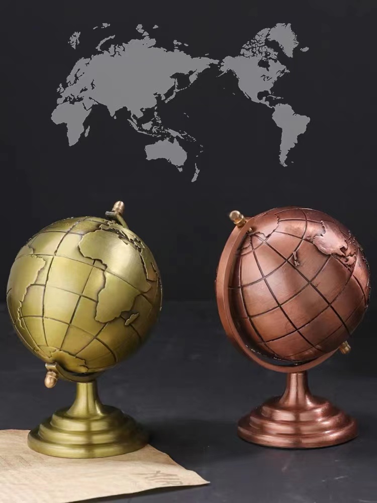 Office Furniture World - Vintage Globe Model Alloy Small World