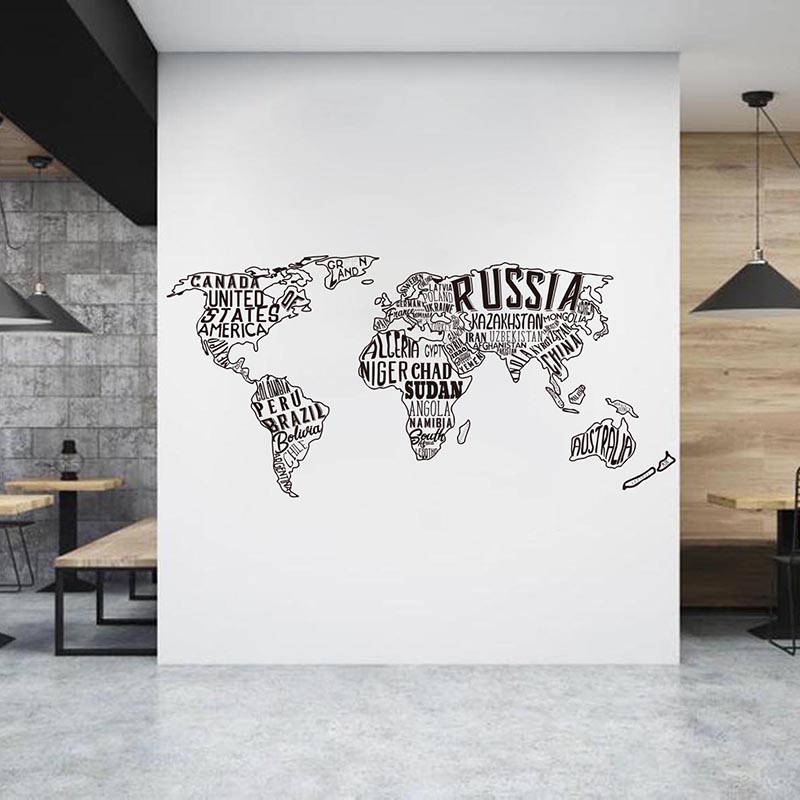 Large World Map Collage Wall S - Office Furniture World review and price