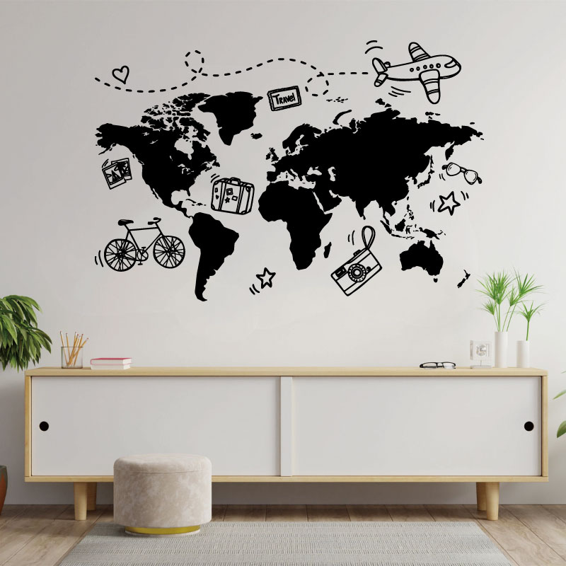 Go Travel World Map Wall Stick - Office Furniture World review and price