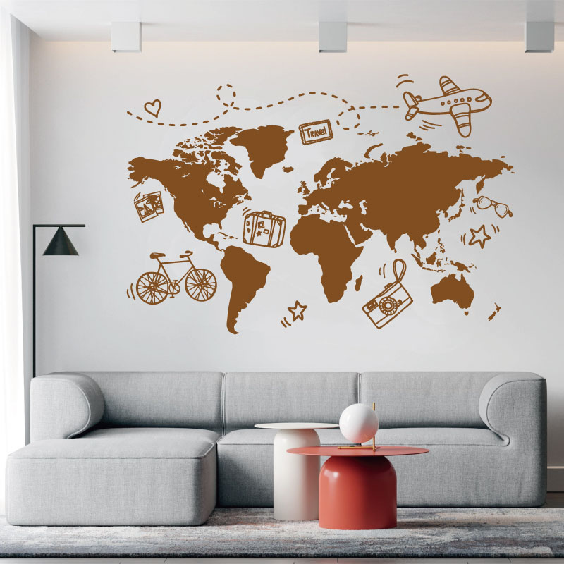 Go Travel World Map Wall Stick - Office Furniture World review and price