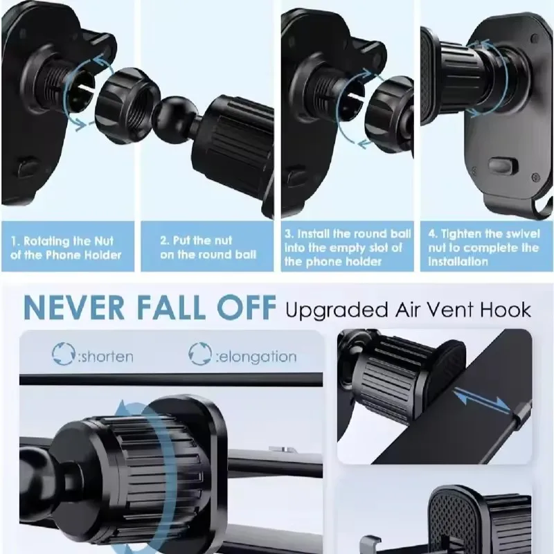 Car Phone Holder Car Air Vent  - Mobile Pedestal Cabinet review and price