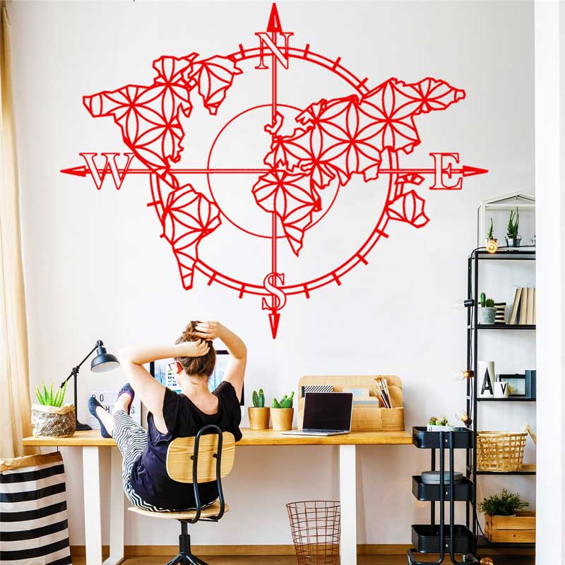 Flower of Life World Map Compa - Office Furniture World review and price