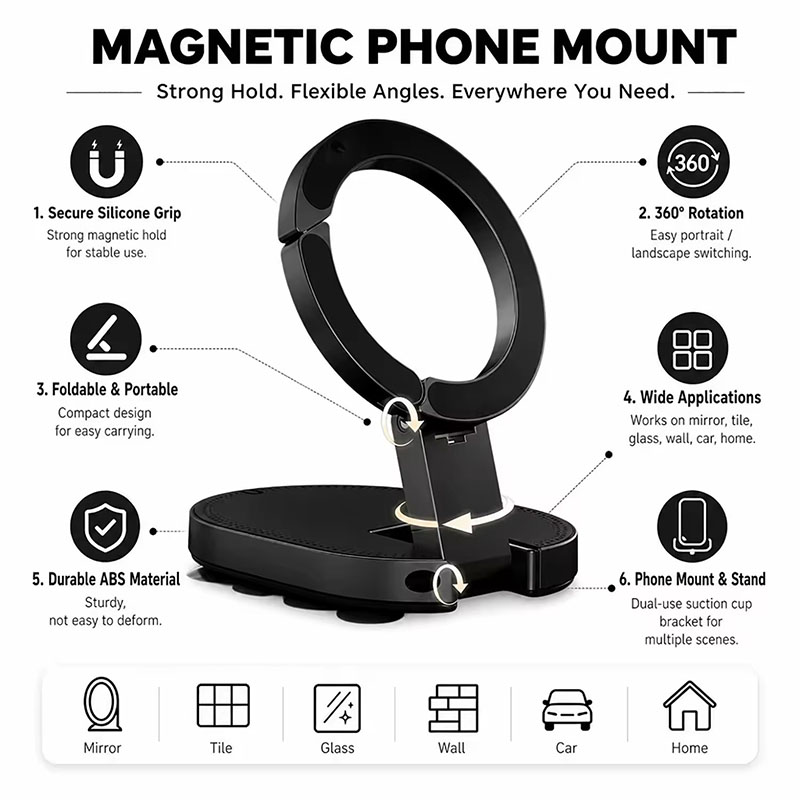 3 In1 Magnetic Foldable Phone  - Mobile Pedestal Cabinet review and price
