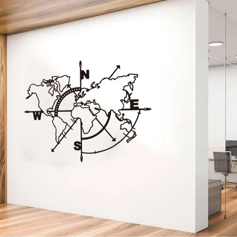 Large World Map Compass Car Wa - Office Furniture World review and price