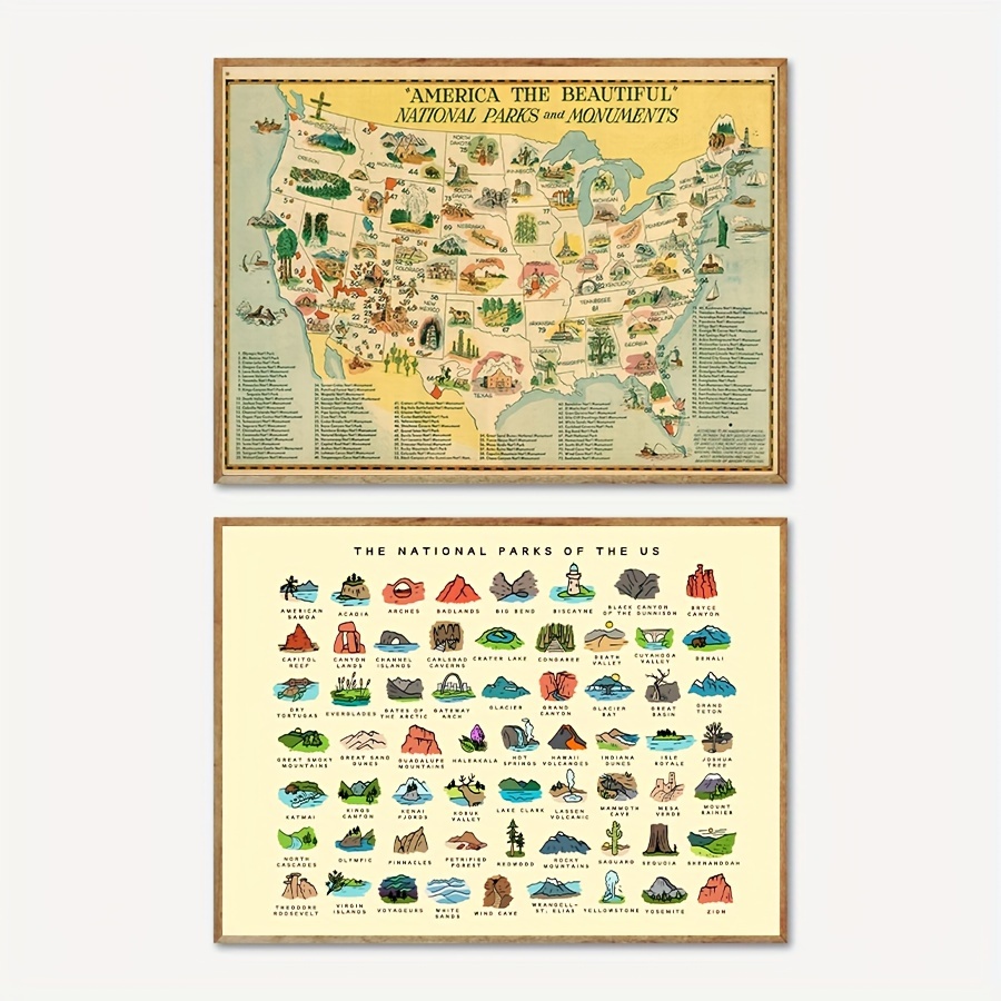 Vintage National Parks and Mon - Office Furniture In Usa review and price
